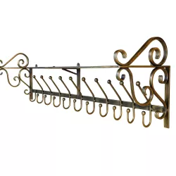 Wieszak kuty 100 cm – ręczna robota | Rzemieslnik-Metalu.pl